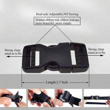 Quick Release Buckles Heavy Duty Plastic Snap Clips For Nylon Straps No Sewing Adjustable Side Buckle Replacement - 1 - View 4