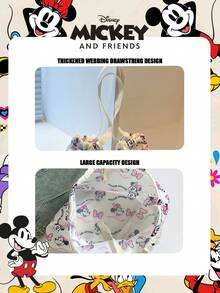 Disney Official 1 Pc Mickey Mouse Shopping Bag High-Capacity Foldable Tote Bag Drawstring Shoulder Bag Lightweight Handbag Official Licensed - Verifiable For Lady/Girls/Women Perfect For Daily/Shopping/Going Out - View 11