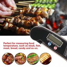 Instant Reading Meat Thermometer Digital Probe Milk Liquid Barbecue Thermometer Great Cooking Kitchen Barbecue BBQ Milk Candy For Hotels, Restaurant, Bulk Kitchenware&Tableware - 黑色 - 查看 2