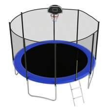 Outdoor Trampoline 366 Cm, With Reinforced Leg Crossbars, Stable, Robust And Durable, One-Piece Construction For Children And Adults