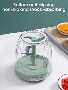 5-Blade 900ml/500ml Manual Garlic Press Crusher, Homemade Garlic Paste Maker, Manual Meat Grinder, Vegetable Shredder - Multicolor - View 7