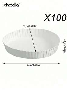 choxila 10/50/100 piezas Tapas de vasos de papel desechables, se ajustan a vasos de bebida de 7 cm, cubiertas de papel para bebidas, adecuadas para café, té, reuniones diarias y ocasiones especiales - Tapa de vaso de papel - Ver 14