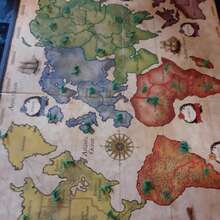 2-5 Player Strategic Board Game, Includes Game Board, 4 Infantry, 12 Cavalry, 8 Artillery Pieces Per Side (56 Risk Cards Total), Card Box, 5 Dice, And Game Guide - Multicolor - View 3