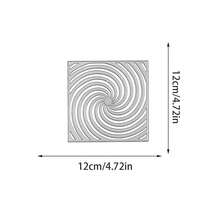 Creative Spinning Lines Cutting Dies, DIY Scrapbooking Album And Embossing Stencil, Greeting Card Making Tool, Card Paper Cutting Crafts ,Gift Card Making Template Die Cuts. - Silver - View 9