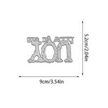 创意“你就是我的世界”切割模具，DIY剪贴簿相册和压花模板，贺卡制作工具，卡片纸切割工艺品，礼品卡制作模板模切。 - 銀色 - 查看 9