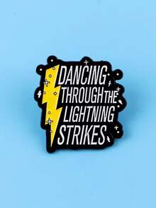 1PC Dancing Through The Lightning Strikes Enamel Pins Brooches Woman Backpack Accessories Bags Badge Fashion Lapel Jewelry Birthday Gifts - Multicolor - View 6