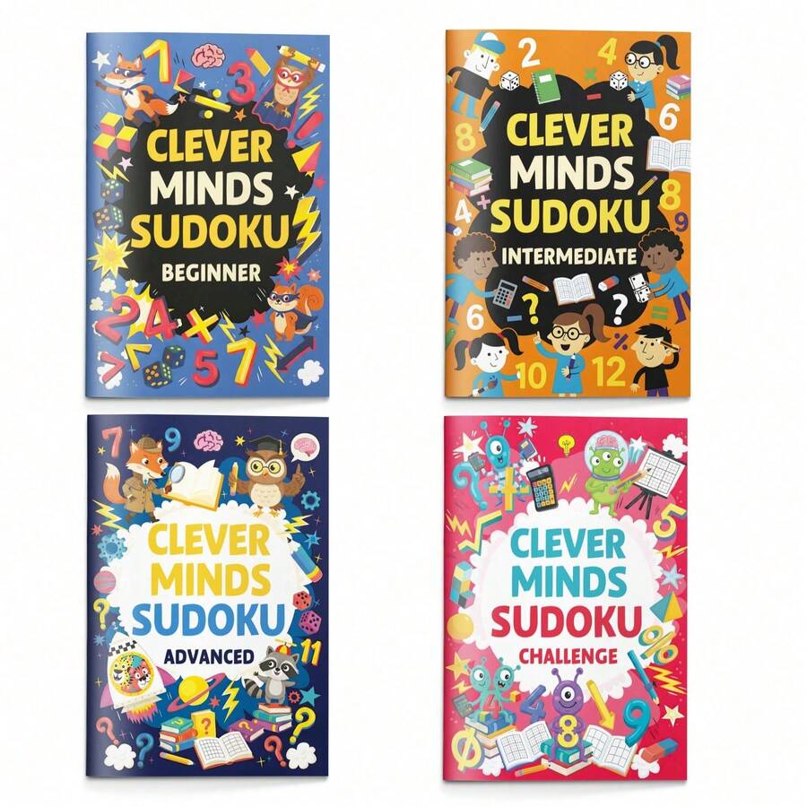 Classic Sudoku Puzzle Books, Level-Based Challenges, Large Clear Grids, Answer Pages Included, Boost Logical Thinking And Focus - Clever Minds Sudoku Challenge - View 1