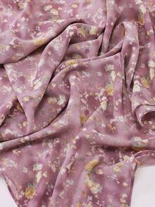 Dreamy Collection Women's Soft, Breathable, Romantic Floral Print Muslin Hijab Shawl, Spring/Summer - Multicolor - View 3