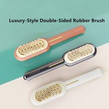 3件套鞋刷套装 - 橡胶鞋刷、高档鞋履护理刷、双面软橡胶清洁刷、绒面革刷、皮靴绒面革刷、羊皮靴刷、磨砂革刷、橡胶鞋刷、绒面革刷、橡胶鞋清洁刷、磨砂革刷、橡胶鞋套除尘刷和外套刷 - 彩色 - 查看 5