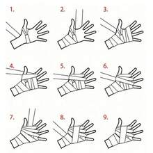 2条装拳击训练绷带，运动绷带，适用于综合格斗、自由搏击训练 - 1.5M - 查看 4