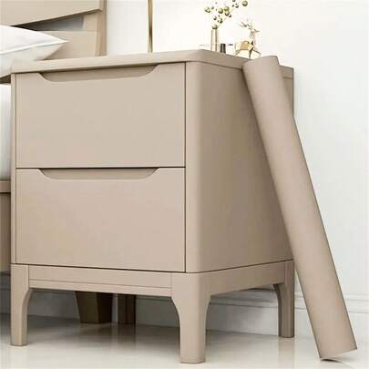 1 롤-매트 커피 색상 비닐 자체 접착식 자체 접착 벽지-벗겨내고 붙이기 쉽고, 방수, 이동식 접촉 용지 벽 및 가구, 완벽한 가정 장식 업그레이드, 벽지 벽지 롤, 방 장식, 가정 장식 리모델링