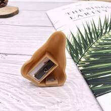 1 pieza Sacapuntas con forma de nariz de dibujos animados, diseño de un solo orificio, sacapuntas - Multicolor - Ver 5