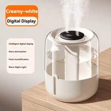 6.8L Air Humidifier For Sleep & Plant Care – Dual Mist Nozzles, 3-Degree Mist Output, Built-In Night Light, One-Touch Fill & Quick-Clean Design – Silent Operation For Bedroom, Office - 米色 - 查看 11