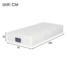 Spring Mattress, 7-Zone Cold Foam Mattress, Pocket Springs, 100% Oeko-Tex Certified, Quilted Microfiber Cover, 100-Night Trial, Firmness Level H3, 25cm Height