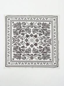 1pc Bandana With New Geometric Print, Bohemian Style Headscarf, Neckerchief, Hair Tie For Women - Multicolor - View 8