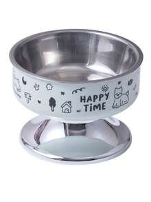 1个不锈钢加高宠物碗，防滑且颈部友好，大容量宠物喂食器 - 500ml - 查看 9