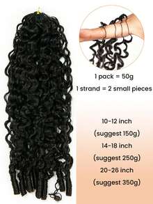 5Packs/250g 3rd-Generation Feather Crochet Human Hair Extension Burmese Curly With Coily End Feather Line Boho Crochet Braids Remy Human Hair Burmese Spiral Curly Seamless Invisible Micro Pre Looped Hair Extension For Thin Hair Woman - Natural Black - View 6