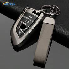 Metallic Gray Fashion TPU Car Remote Key Case Cover Shell Fob For BMW X1 X3 X5 X6 X7 1 3 5 6 7 Series G20 G30 G11 F15 F16 G01 G02 F48 Keyless