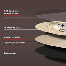 1pc 12-16 Inch Decorative Wall Clock, Battery Operated Silent Non-Ticking Stone Quartz Movement, Suitable For Home, Living Room, Bedroom, Kitchen, Office, Classroom, Back To School Room Decor, Learning Supplies, Creative Valentine's Day Gift