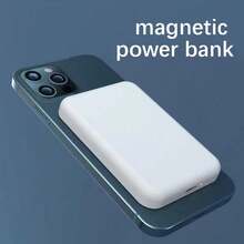 Stay Powered Anywhere – Ultra-Slim 5000mAh Magnetic Wireless Power Bank, 15W MagSafe Charger With 20W PD USB-C In/Out, Strong Magnetic Suction, Fits IPhone17/16/15/14/13/12 Series, Must-Have For Summer Outdoor Travel Camping & Hands-Free Emergency Power, Great Birthday Gift For Family & Friends - 彩色 - 查看 7
