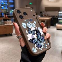Basic Phone Cases - Stepped Shell - Burgundy - ERLVCI Butterfly - View 9