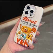 Funda de Teléfono Fashion Band-Morat Compatible con 17 16e 16 15 14 13 12 11 Pro X XR XSMAX 8 Plus, Cubierta Trasera Suave de TPU Anticaída17  17promax - Blanco - Ver 2