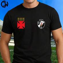 T-Shirt With Vasco Symbol And Shield - Premium Release - Black - View 1