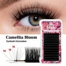 12rows Cashmere Mink Natural Cilia Silk Eyelash Extension C/D Curl 0.05mm 0.07mm 8-20mm & Length Mixed Tray Easy Fan Lashes 2D-10D Rapid Blooming Eyelash Extensions Flowering Volume Lash Extensions - CC - View 12