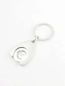 1 Pc Shopping Cart Trolley Coin Holder With Eur/Shopping Cart/Smooth Car Keychain And Metal Token Keyring, Small Gift For Shopping Cart Pendant,The Best Gift For Your Lover,Fashionable Keychains For Keychain For Wallet Backpack Bag Charm,Headphone Pendant Accessories, Birthday Gifts For Classmate Friend Colleague Family ﻿ ﻿ - Multicolor - View 6