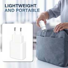 白色欧规C/E/F插头 220-240V 墙式充电器 1-2个装 30W 白色欧规插头充电器 高效快充适配器 兼容 17 Pro Max/17 Pro/17/Air/17/15/16/14/13/12/11/XS/XR/8/7/6、S25/S24/S23/S22/S21/S20 Ultra/Plus 系列 情人节礼物之选 - 查看 5