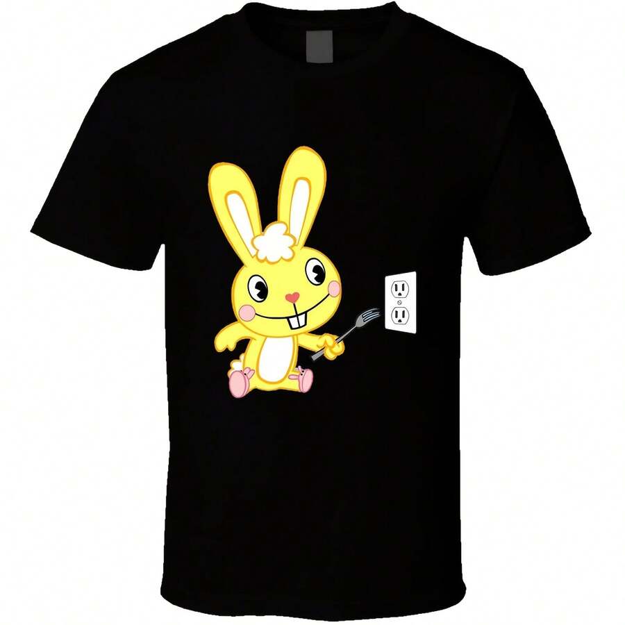Nueva camiseta de los Amigos del Árbol Feliz Cruddles Conejito Amarillo Pequeño - Estilo 6 - Ver 1