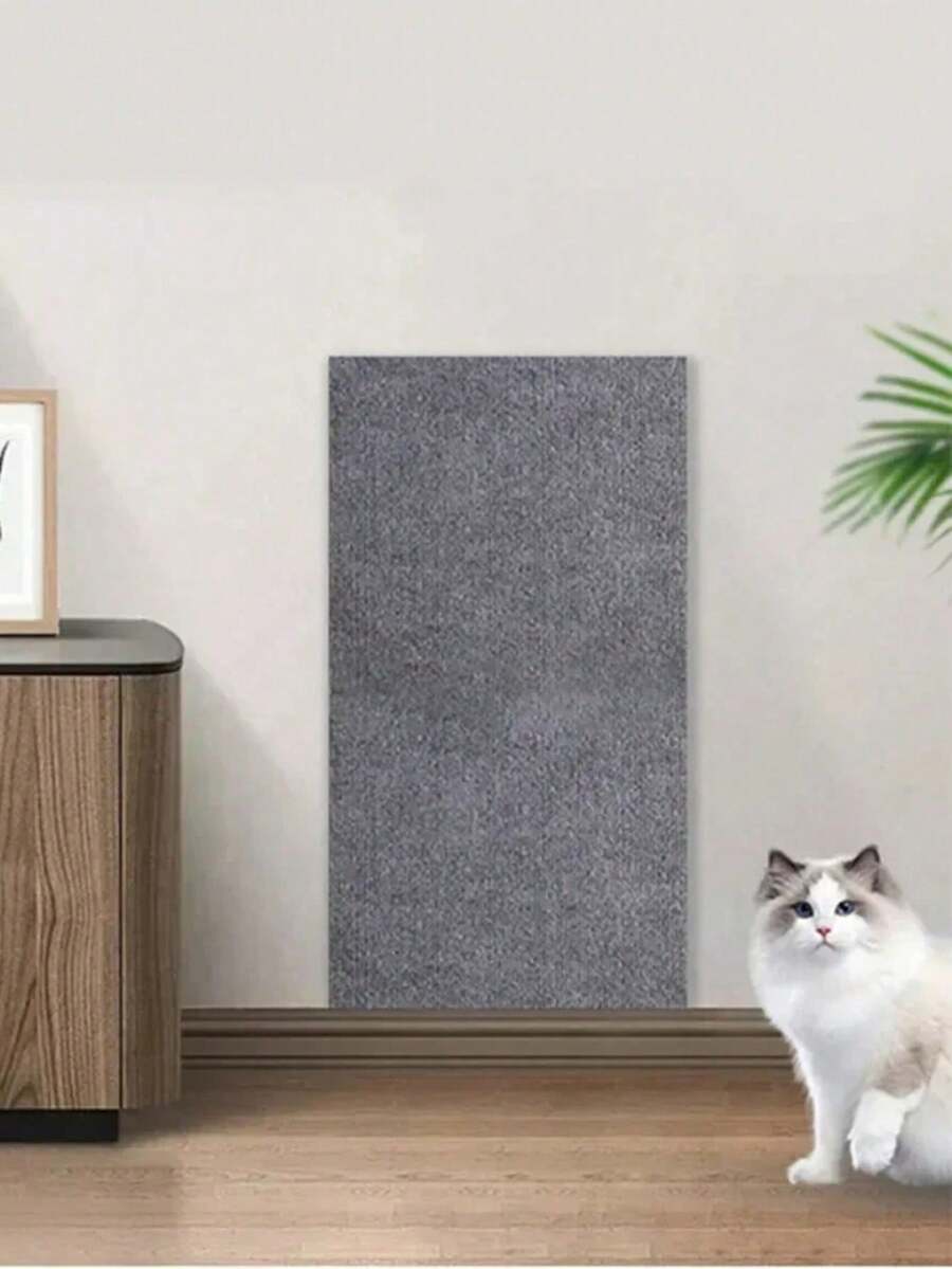 1 Bộ Tấm cào móng cho mèo, Tấm cào móng dọc tự dính chống trầy xước cho mèo, Thảm bảo vệ ghế sofa, Tấm cào móng không cần cát vệ sinh, Đồ chơi tương tác tự dính cho mèo - 40*100cm - Xem 1