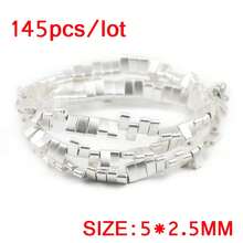 75/145颗黑色镀层赤铁矿双孔直孔珠，手工DIY首饰制作材料，手工串珠，赤铁矿，项链散珠 - diy - 查看 11