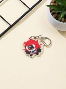 1个亚克力可爱卡通大眼萌系动漫主题钥匙扣挂件，背包装饰/包包配件/书包配件/钱包挂件/送朋友的礼物
