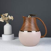 1000毫升热饮咖啡壶，粉色玻璃内胆保温壶，保温长达12小时，双层保温瓶，适用于盛装热咖啡、果汁和茶。 - 彩色 - 查看 12