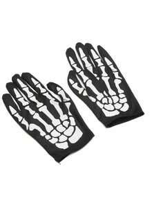 朋克骷髅手套和面具套装 - 角色扮演和舞台表演必备 - 多色 - 查看 4