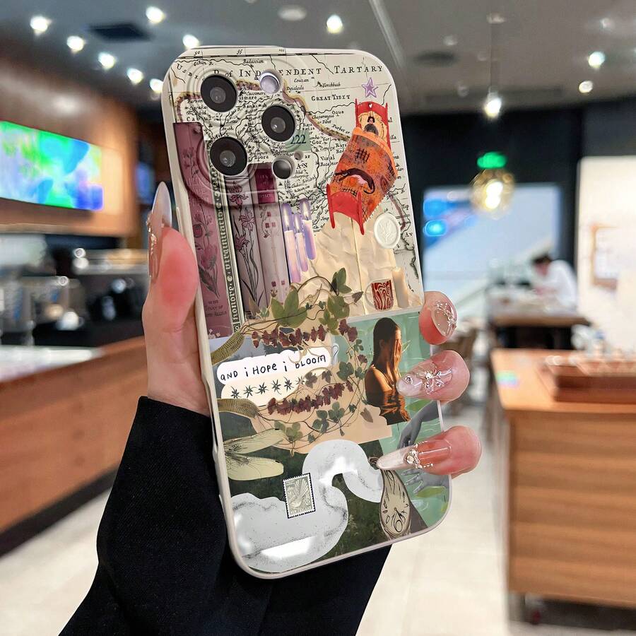 Libros, agua y flores. Esta elegante funda es compatible con los modelos 17, 16, 15, 14 Pro Max, 13, 12, 11, XR y XS Plus. Fabricada en silicona TPU, ofrece protección contra golpes y caídas, además de una sensación superior. Es un regalo ideal para familiares, amigos y seres queridos, y la elección perfecta para San Valentín.fundas para ,fundas,accesorios para celular,fundas para celular,fundas para 13,funda 13,funda 16,funda 17 pro max,funda 15,fundas para 16,fundas 11,fundas ,san valentín,san valentín detalles,viaje - Blanco - Ver 1
