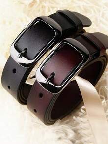 1条时尚简约高品质PU皮革女士腰带，百搭休闲牛仔裤、连衣裙，是日常穿着、聚会和节日的理想礼物。 - A - 查看 7