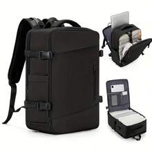 大容量尼龙防水背包，符合航空标准，适合旅行、露营、徒步、户外活动、携带笔记本电脑，是旅行、参加音乐节的必备单品，男士适用，容量大。 - 橄欖綠 - 查看 10