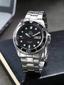 Orient 2pcs Japanese Imported Mechanical Watches, Waterproof, Luminous Diving Watches, Birthday Gift FAA02004B9 FAA02005D9 FAA02006M9