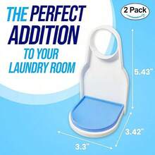 [2/1 Packs] Laundry Detergent Cup Holder, Detergent Drip Catcher (Upgraded Drip Tray), No More Mess Or Leaks, Grip Style UNIVERSAL FIT - Our Laundry Drip Catcher Fits All Types Of Detergent Containers And Fabric Softener Containers With A Round Dispense Button STURDY Home Bathroom Decor Bathroom Organizer Fall Decor Back To School - 彩色 - 查看 3