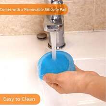 【2 件装】洗衣液杯架，洗衣液滴接盘（升级版滴水盘），告别凌乱和泄漏，握柄式设计 - 我们的洗衣液滴接盘适用于所有带圆形出液按钮的洗衣液和柔顺剂容器。坚固耐用，是家居浴室装饰、浴室收纳、秋季装饰和返校季浴室用品的理想之选。 - 彩色 - 查看 10