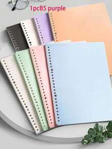 1 bìa đựng tài liệu rời khổ A4/B5/A5 (không kèm vòng ghim, không kèm giấy bên trong), bìa đựng tài liệu rời chống trầy xước, màu trơn tối giản. - Nhiều màu - Xem 11