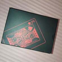 1 kortlek med flexibla spelkort, med ask, cool design, lämplig för fester, spel, presenter och firanden, röda spelkort, present>röd, spelkort - Röd - Visa 3