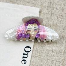 1pc New Witch Coven Hair Clip, Acrylic Cartoon Hair Claw Clip For Girls And Students - Multicolor - View 11