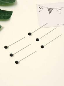 30pcs Colorful Rhinestone Scarf Pins, Fashion Brooch Pins For Women - Black - View 3