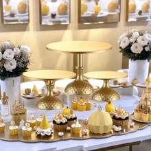 1pc Iron Cake Stand, Tall & Short Cake Display Rack, Wedding Dessert Table, Cake Tray Display Stand, Suitable For Weddings, Events, Birthday Parties, Holiday Gatherings - Multicolor - View 10