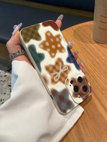 时尚个性复古星形图案手机壳，奢华防震，可爱又时尚，摄像头凸起设计，保护摄像头，兼容 17/17Pro/17Pro Max、16、15、14、13、12、11 Plus/Pro Max系列以及Galaxy S/A系列，是复活节、圣诞节、万圣节装饰/生日礼物的理想之选，送给女朋友、男朋友、朋友或自己都非常合适。 - 白色 - 查看 6