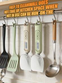 高精度手持厨房秤，家用量匙，500克量程，克量匙，面粉匙，量匙 - 塑料材质，食品接触安全，电池供电（不含电池）。 - 彩色 - 查看 6