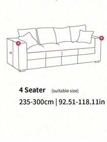 1件灰色叶子图案毛绒弹力沙发套（含1个枕套），北欧现代风格涤纶防尘防滑加厚沙发套，适用于1/2/3/4人沙发，尤其适合秋冬季沙发装饰 - 深灰色 - 查看 13